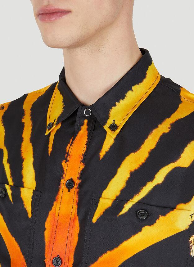 商品Burberry|Mirror Motif Shirt in Orange,价格¥8418,第7张图片详细描述