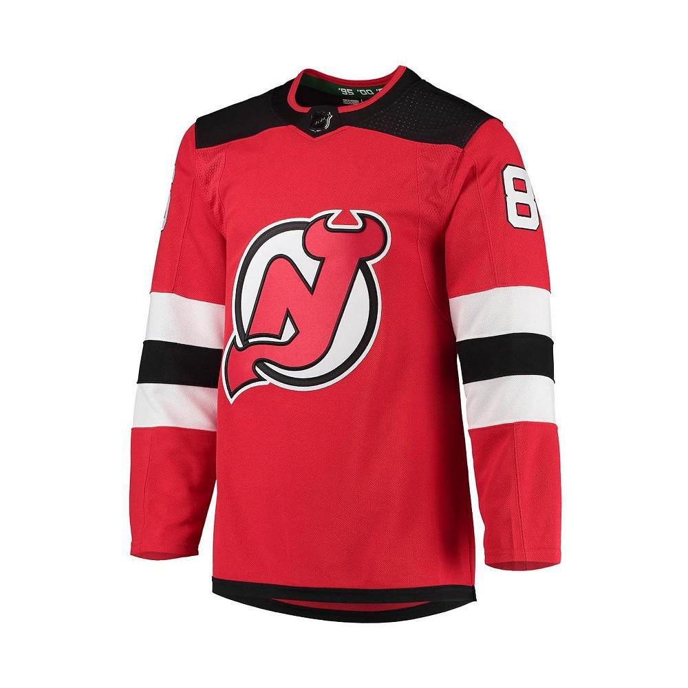 商品Adidas|Men's Jack Hughes Red New Jersey Devils Home Primegreen Authentic Pro Player Jersey,价格¥1700,第5张图片详细描述