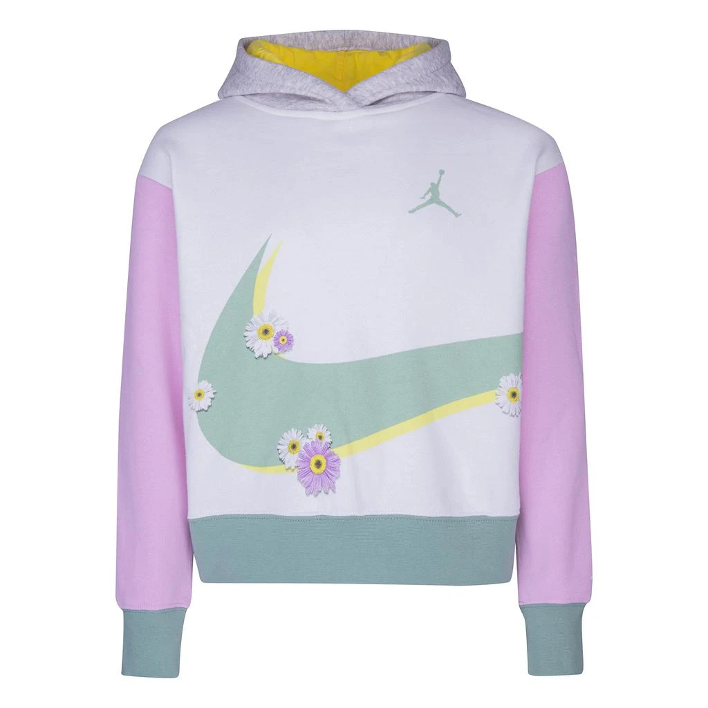商品Jordan|Swoosh Wrap Pullover Hoodie (Little Kids/Big Kids),价格¥368,第1张图片