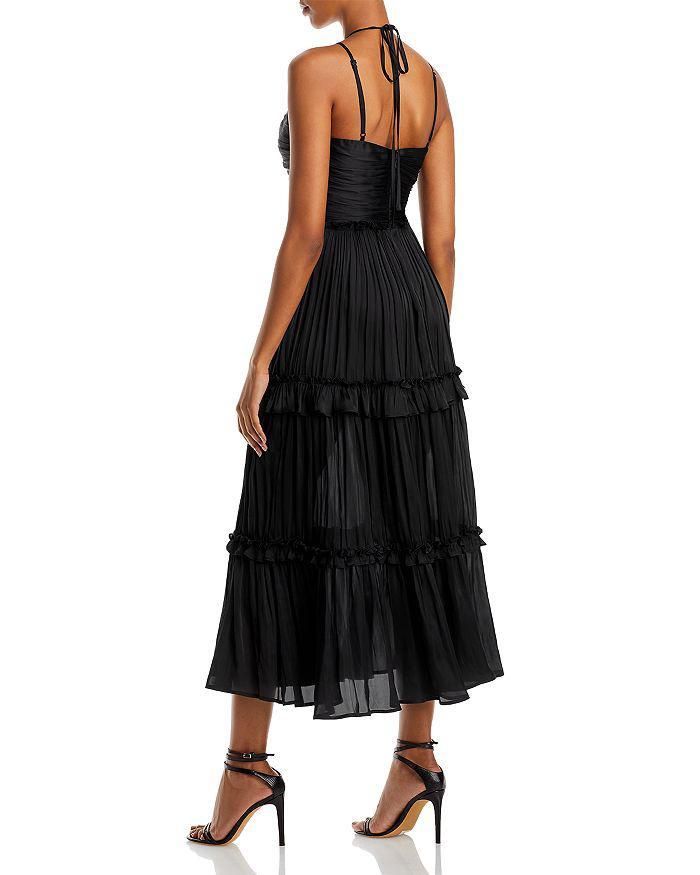 商品AQUA|Strappy Ruched Midi Dress - 100% Exclusive,价格¥636,第4张图片详细描述