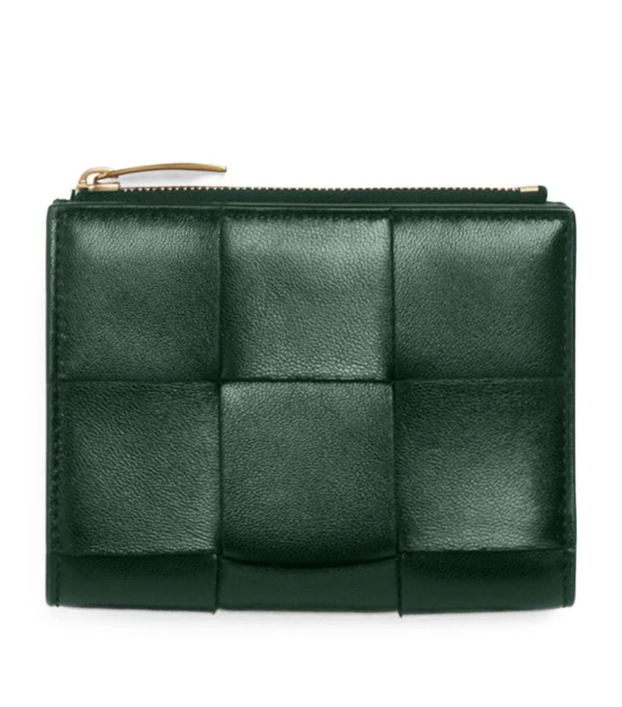 商品Bottega Veneta|Leather Intreccio Bifold Wallet,价格¥4861,第1张图片