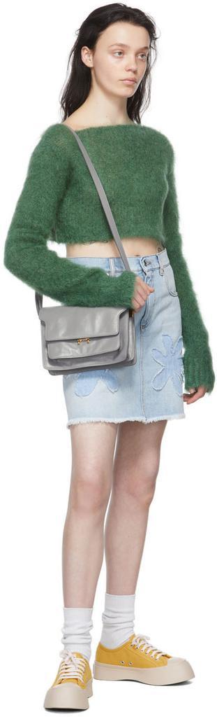 商品Marni|Gray Medium Soft Trunk Shoulder Bag,价格¥11545,第7张图片详细描述