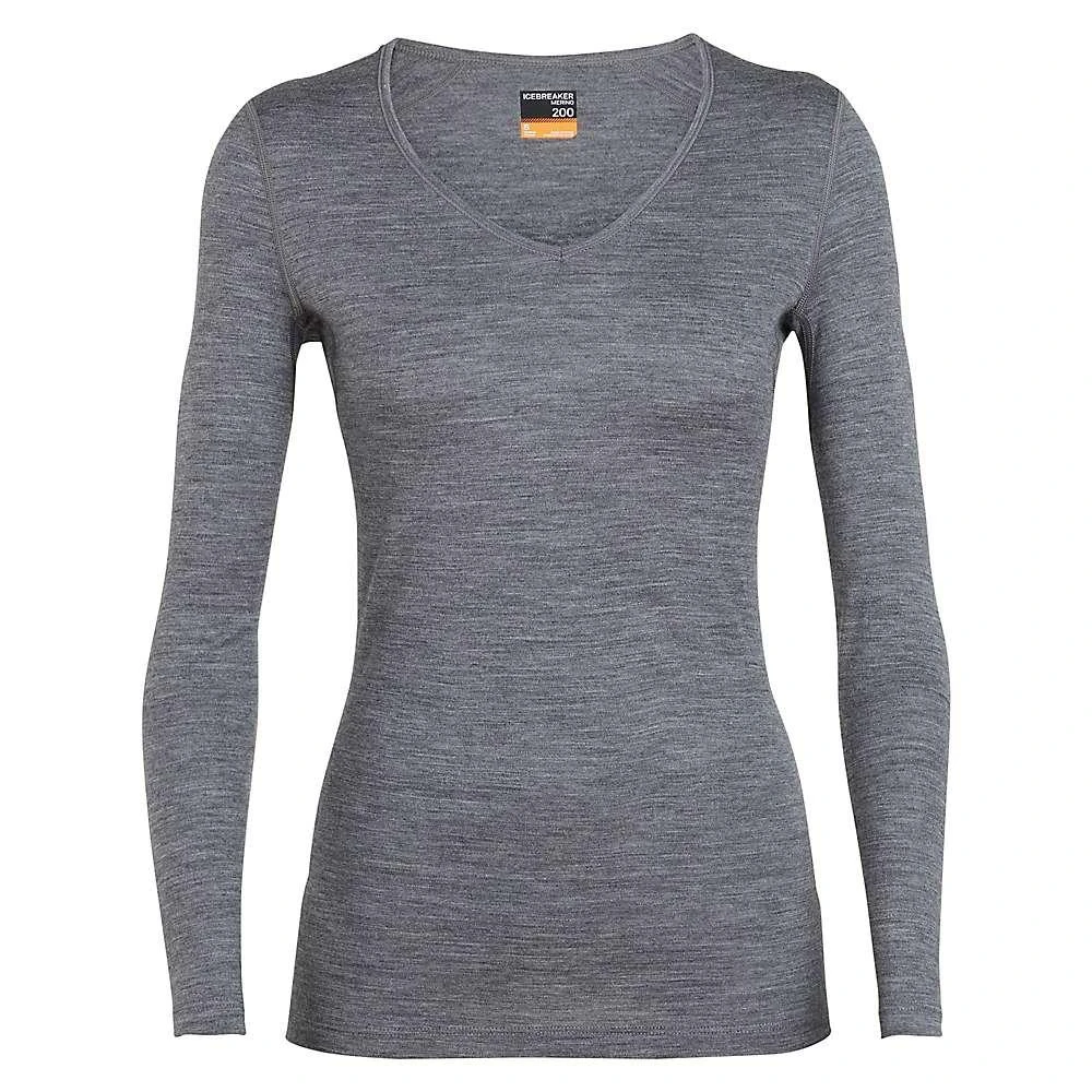 商品Icebreaker|Icebreaker Women's 200 Oasis LS V Neck Top,价格¥866,第4张图片详细描述