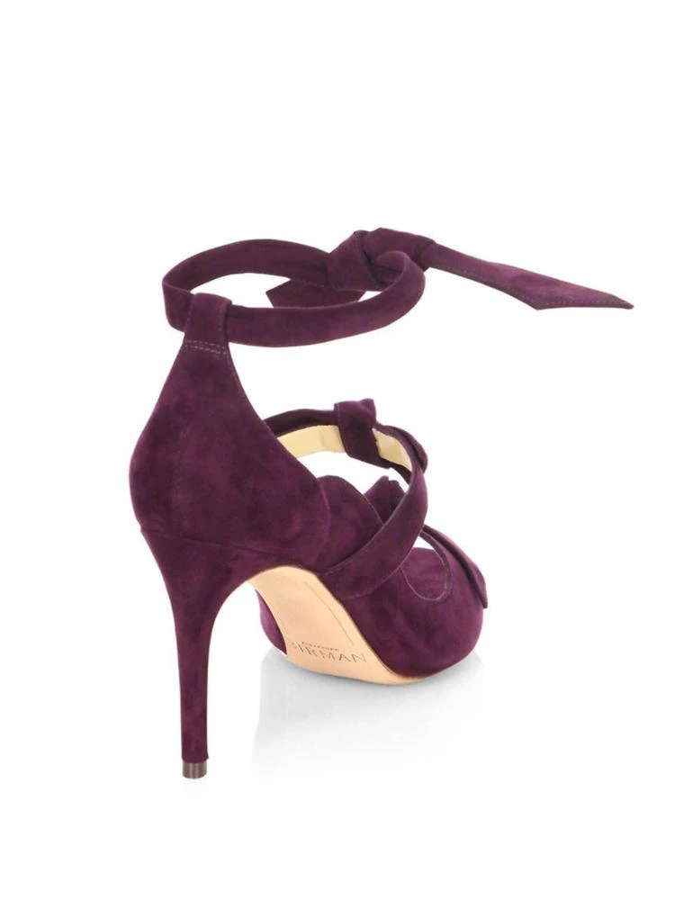 商品Alexandre Birman|Charlotte 蝴蝶结麂皮高跟鞋,价格¥2063,第2张图片详细描述