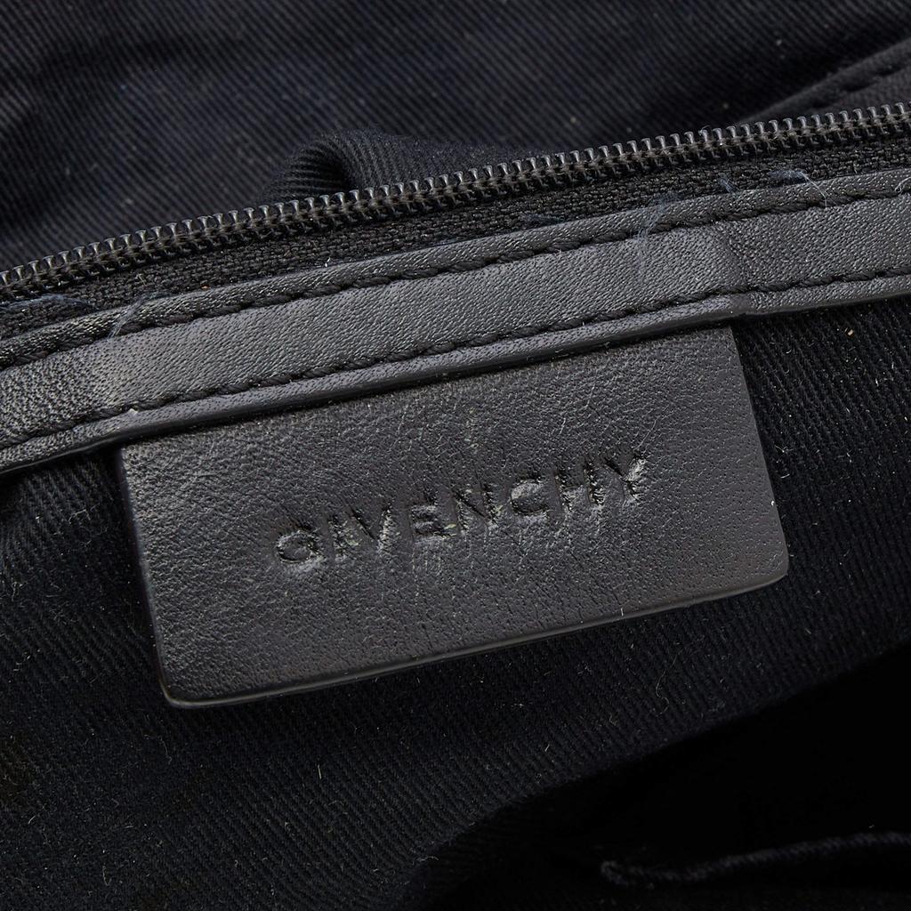 Givenchy Black/Grey Signature Canvas and Leather Satchel商品第9张图片规格展示