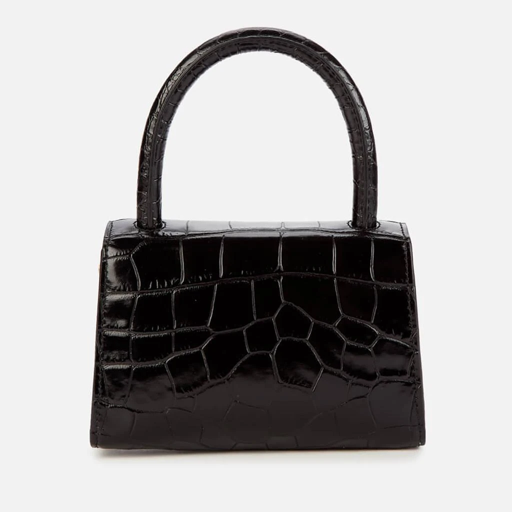 商品by FAR|Women's Mini Croco Top Handle Bag - Black,价格¥1857,第3张图片详细描述