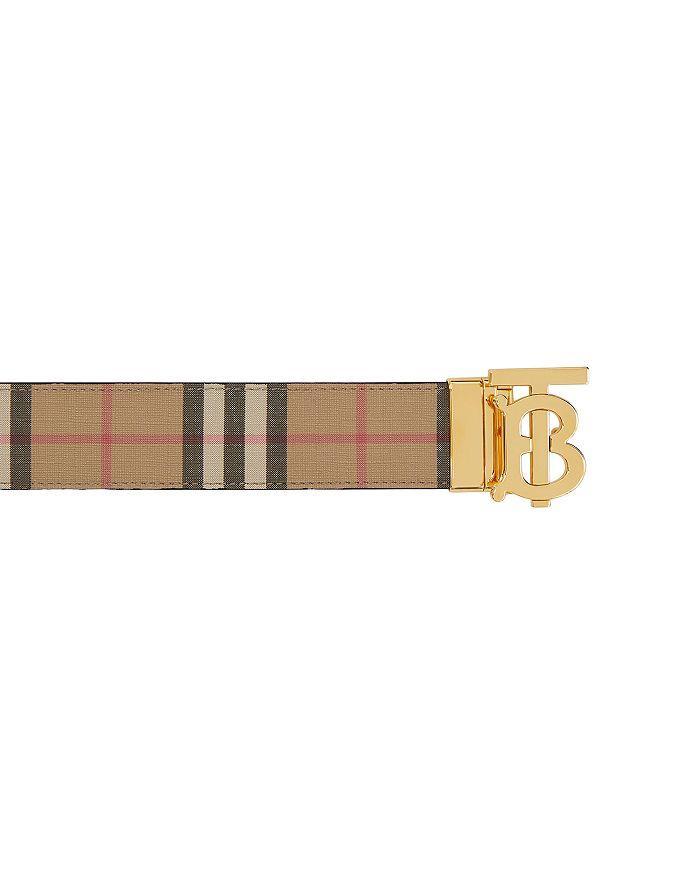 商品Burberry|Men's Reversible Monogram Motif Vintage Check Belt,价格¥3533,第7张图片详细描述