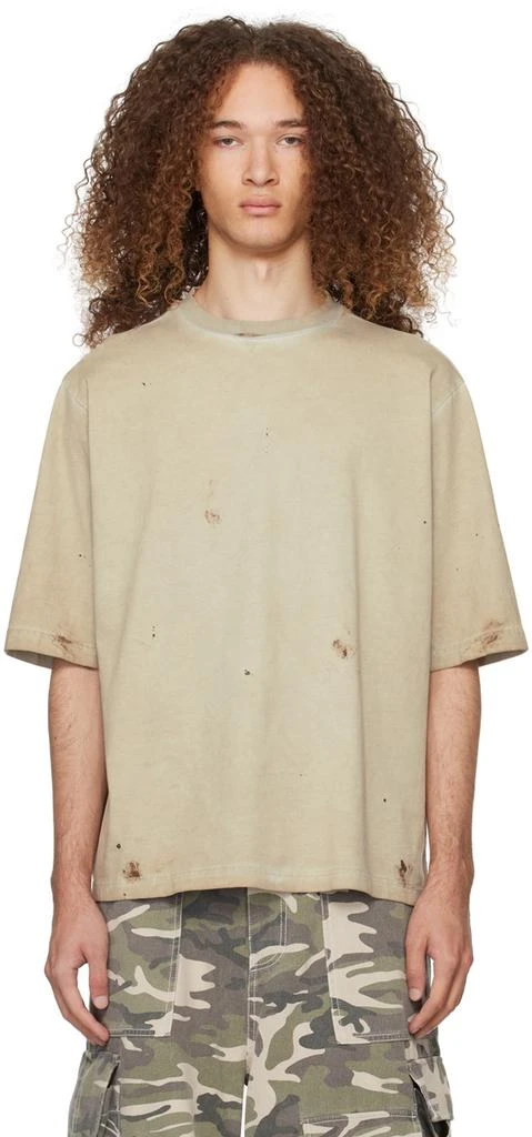 商品We11done|Beige Faded T-Shirt,价格¥1307,第1张图片