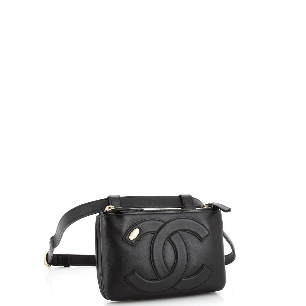 商品[二手商品] Chanel|CC Mania Double Zip Belt Bag Lambskin,价格¥14420,第3张图片详细描述