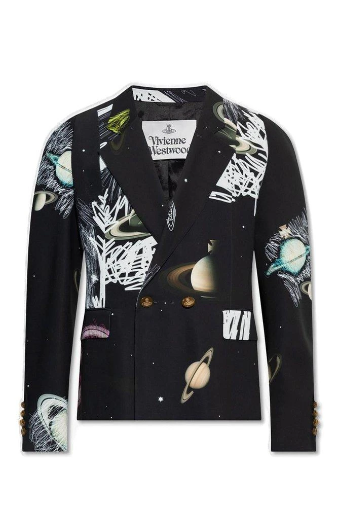 商品Vivienne Westwood|Vivienne Westwood Galaxy Printed Double Breasted Blazer,价格¥3629,第1张图片