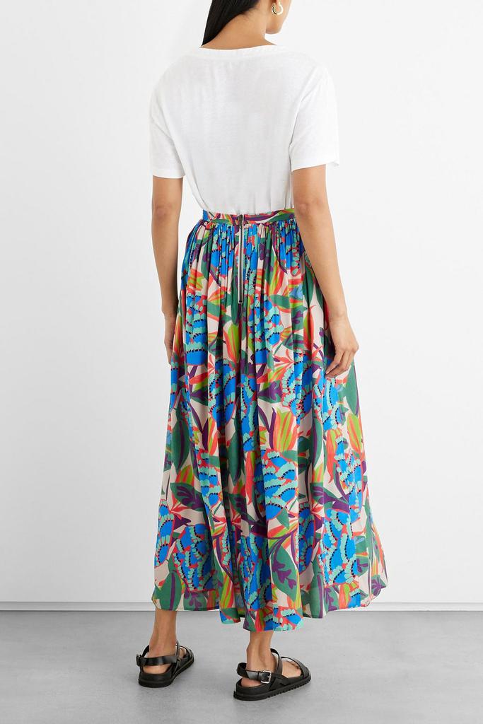 Louisa printed crepe maxi skirt商品第3张图片规格展示