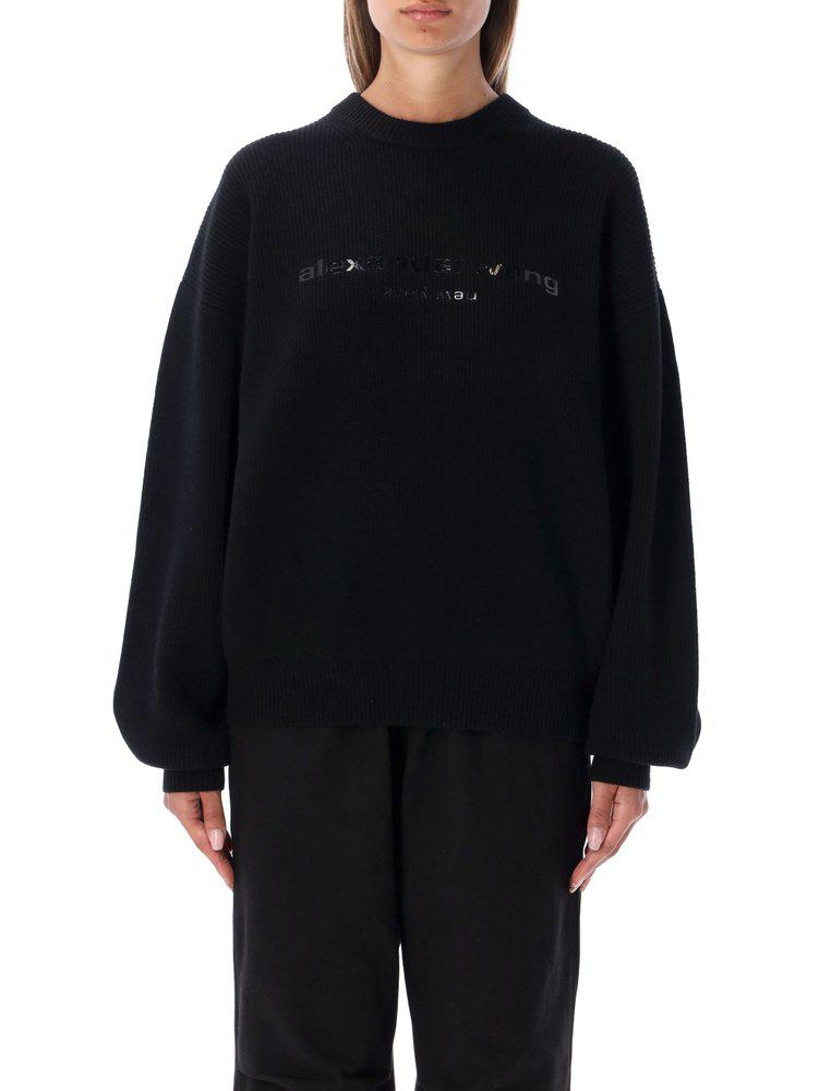 Alexander Wang Logo Printed Crewneck Sweatshirt商品第1张图片规格展示