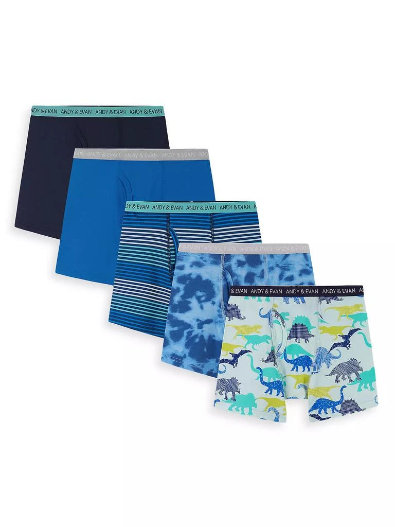 商品Andy & Evan|Little Boy's & Boy's 5-Piece Modal Boxer Briefs Set,价格¥210,第1张图片