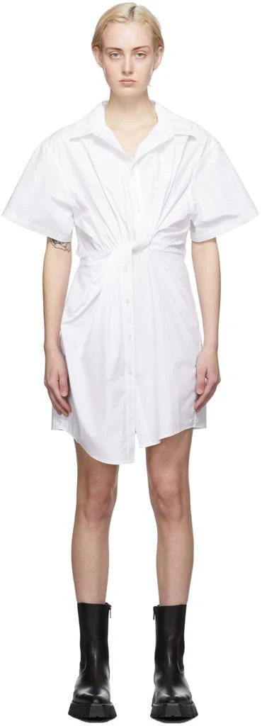 商品Alexander Wang|White Cotton Twisted Dress,价格¥942,第1张图片