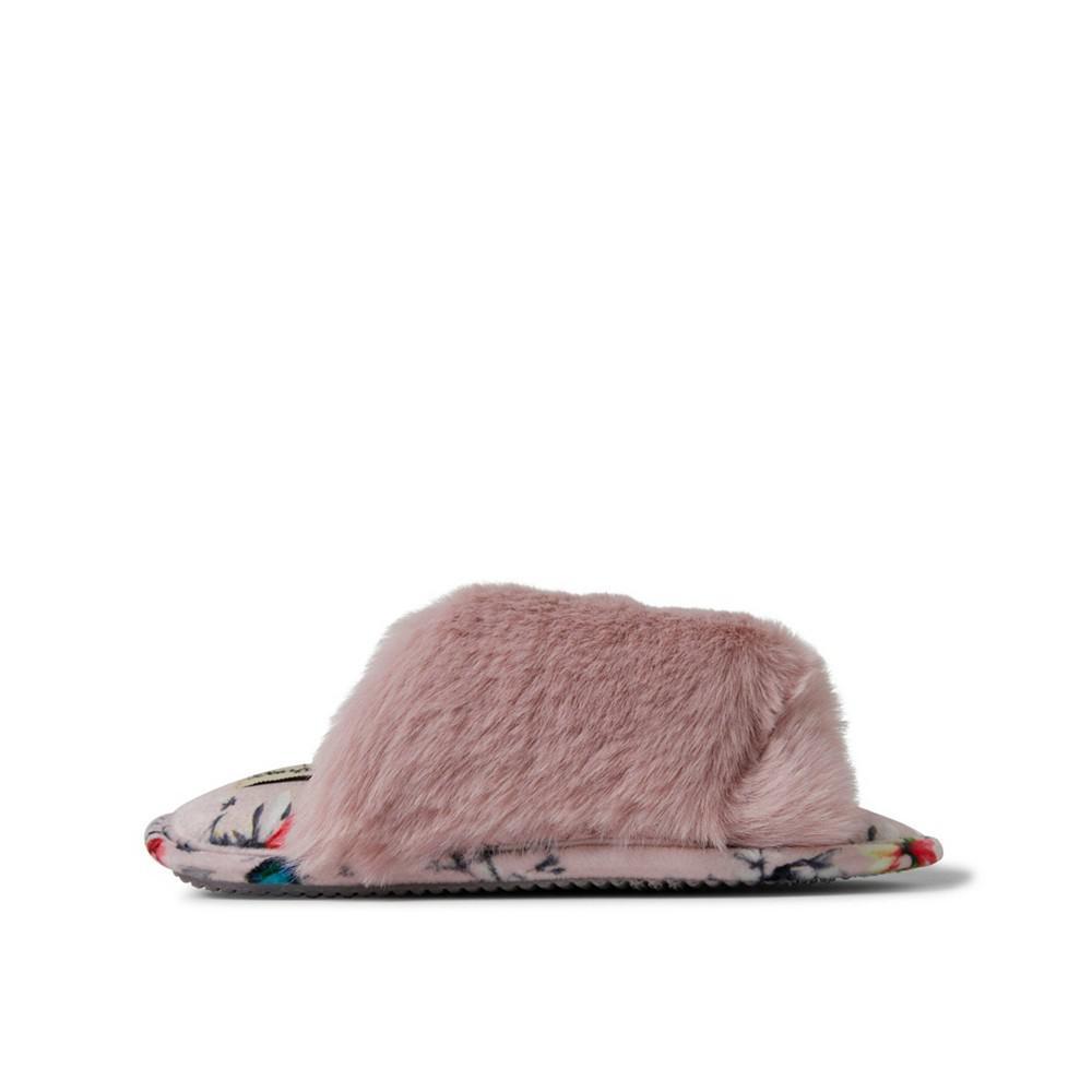 商品Dear Foams|Women's Frances Faux Fur-Polyester Cross Band Slide with Sleep Mask,价格¥218,第4张图片详细描述