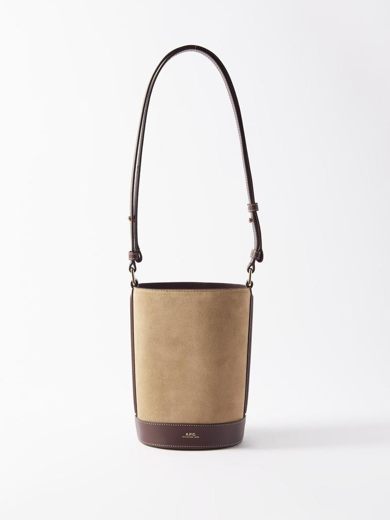 商品A.P.C.|Ambre suede bucket bag,价格¥3419,第1张图片