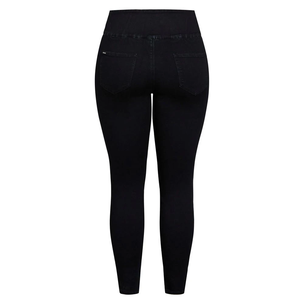 商品City Chic|Trendy Plus Size Pared Back Jeggings,价格¥667,第4张图片详细描述