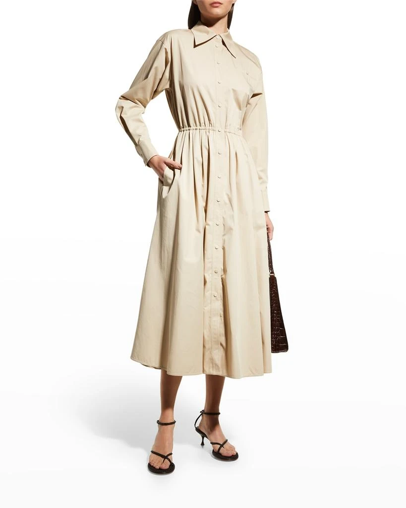 商品Tory Burch|Eleanor Poplin A-Line Shirtdress,价格¥1487,第3张图片详细描述