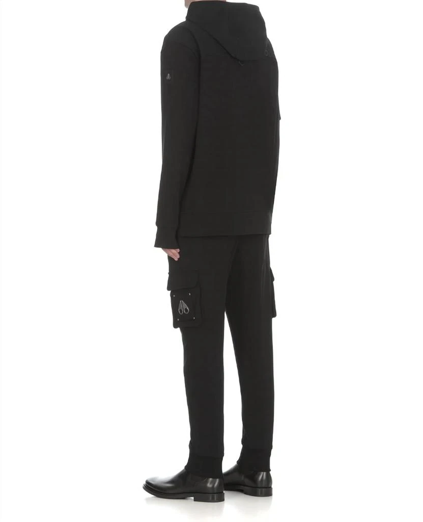 商品Moose Knuckles|Men's Perido Cotton Hoodie Sweatshirt In Black,价格¥2330,第3张图片详细描述