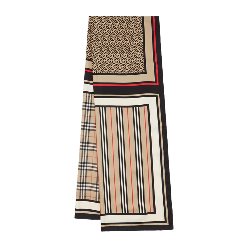 商品Burberry|BURBERRY 棕色女士围巾 8011951,价格¥2156,第1张图片