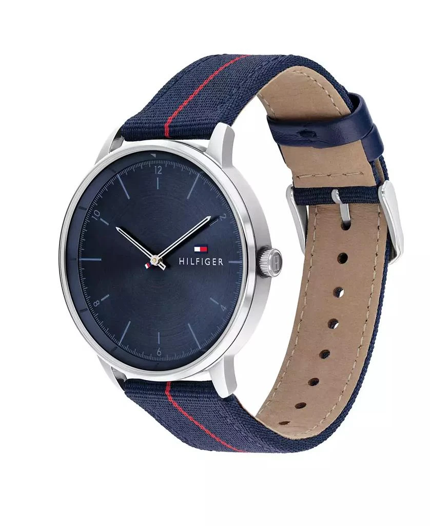 商品Tommy Hilfiger|Men's Navy Nylon Strap Watch 43mm,价格¥514,第3张图片详细描述