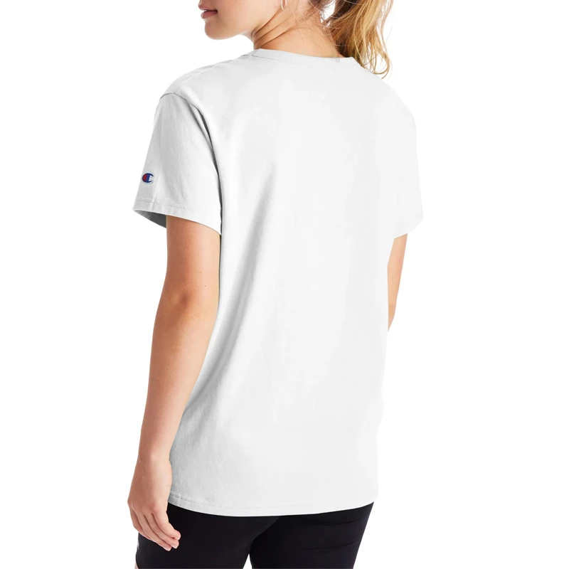 Champion 女士白色圆领刺绣T恤 GT949-Y08160-100 商品