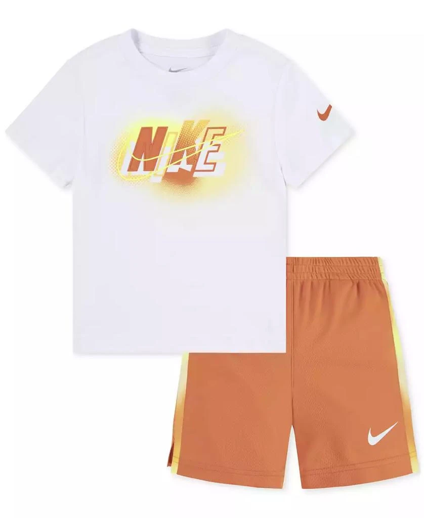 商品NIKE|Toddler Boys Hazy Rays Graphic T-Shirt & Mesh Shorts, 2 Piece Set,价格¥106,第1张图片