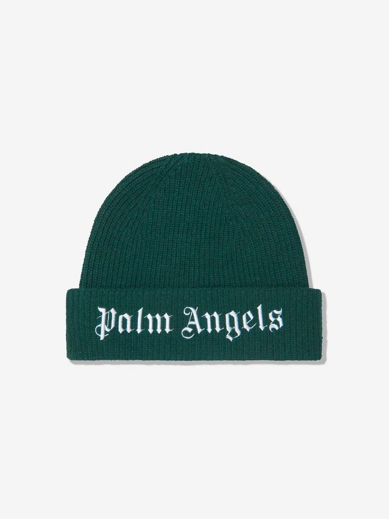 商品Palm Angels|Palm Angels Kids Knitted Logo Beanie,价格¥498,第1张图片