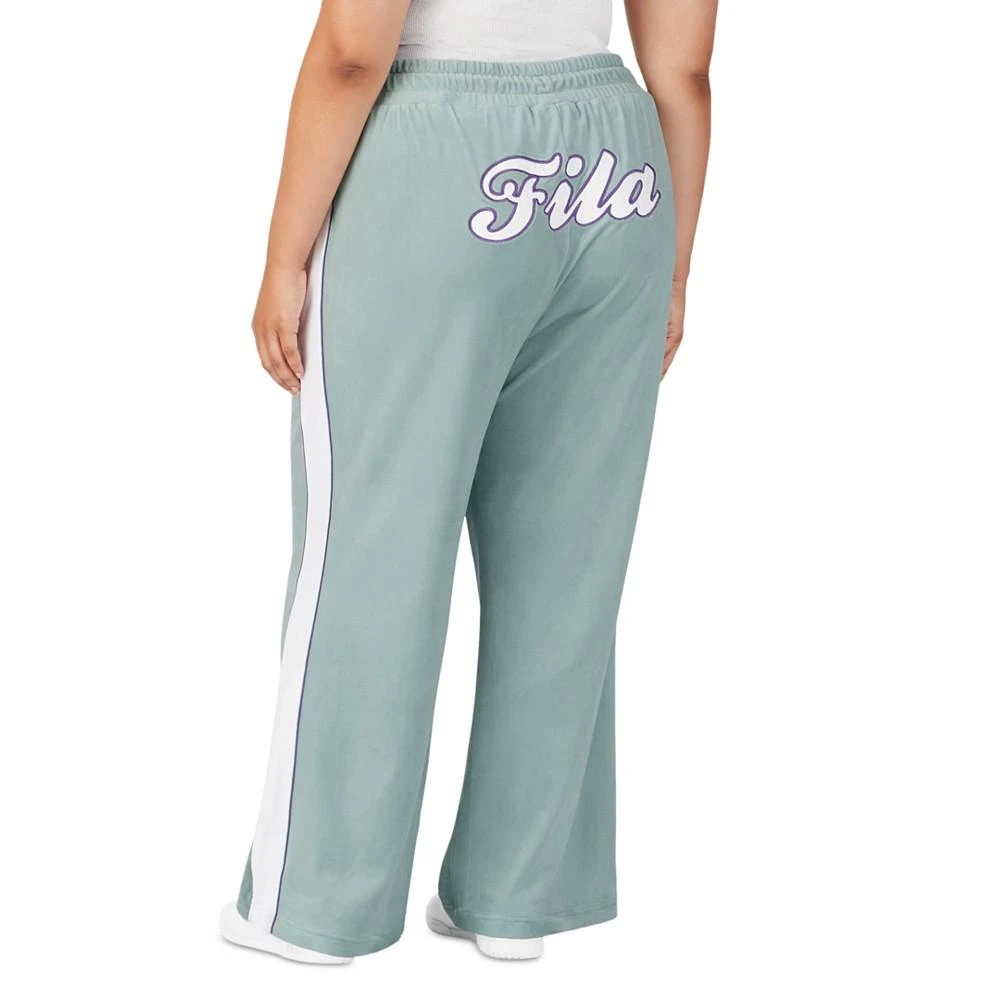 商品Fila|Plus Size Valery Mid-Rise Drawstring Velour Pants,价格¥78,第2张图片详细描述