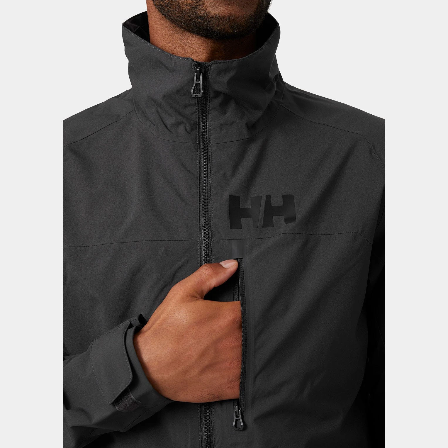 商品Helly Hansen|Helly Hansen 男士户外冲锋衣 30205980EBONY 棕色,价格¥1841,第5张图片详细描述