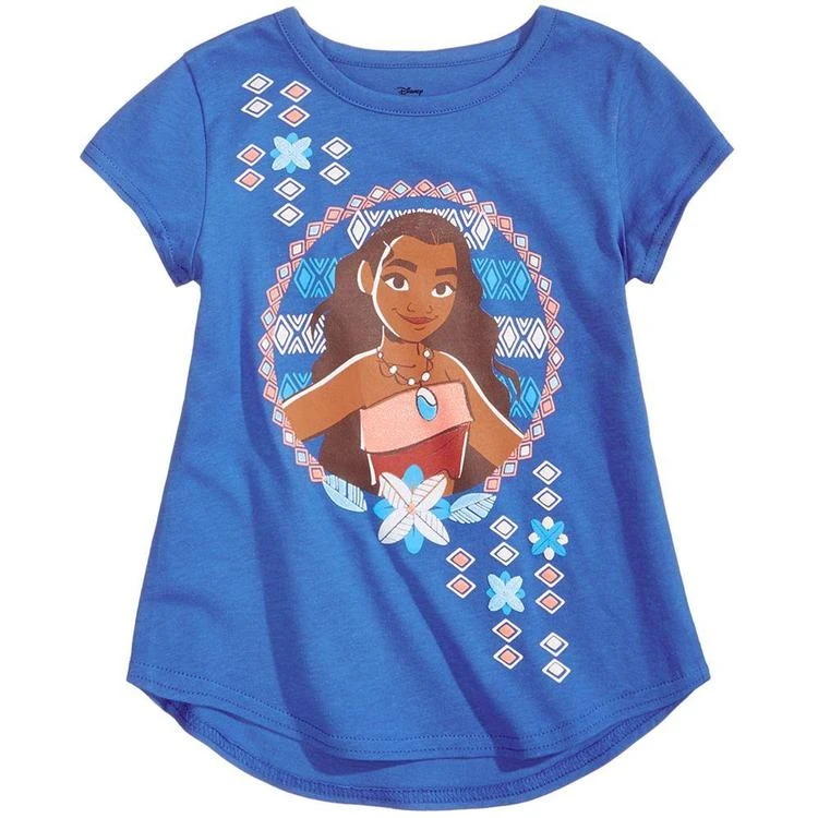 商品Disney|幼童/小童's® Moana-Print Cotton T-Shirt, Toddler & Little Girls (2T-6X),价格¥60,第1张图片