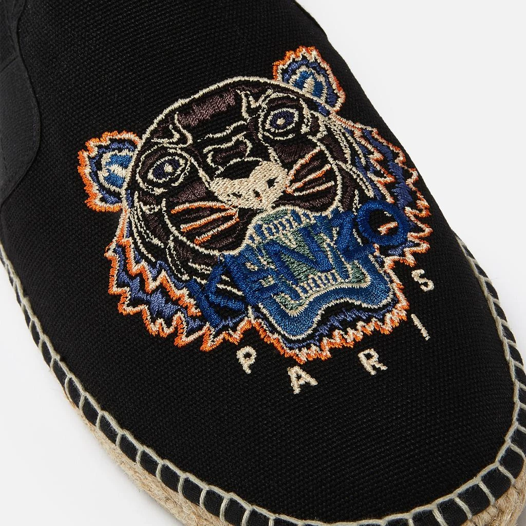 商品Kenzo|KENZO Tiger Embroidered Canvas Espadrilles,价格¥967,第4张图片详细描述