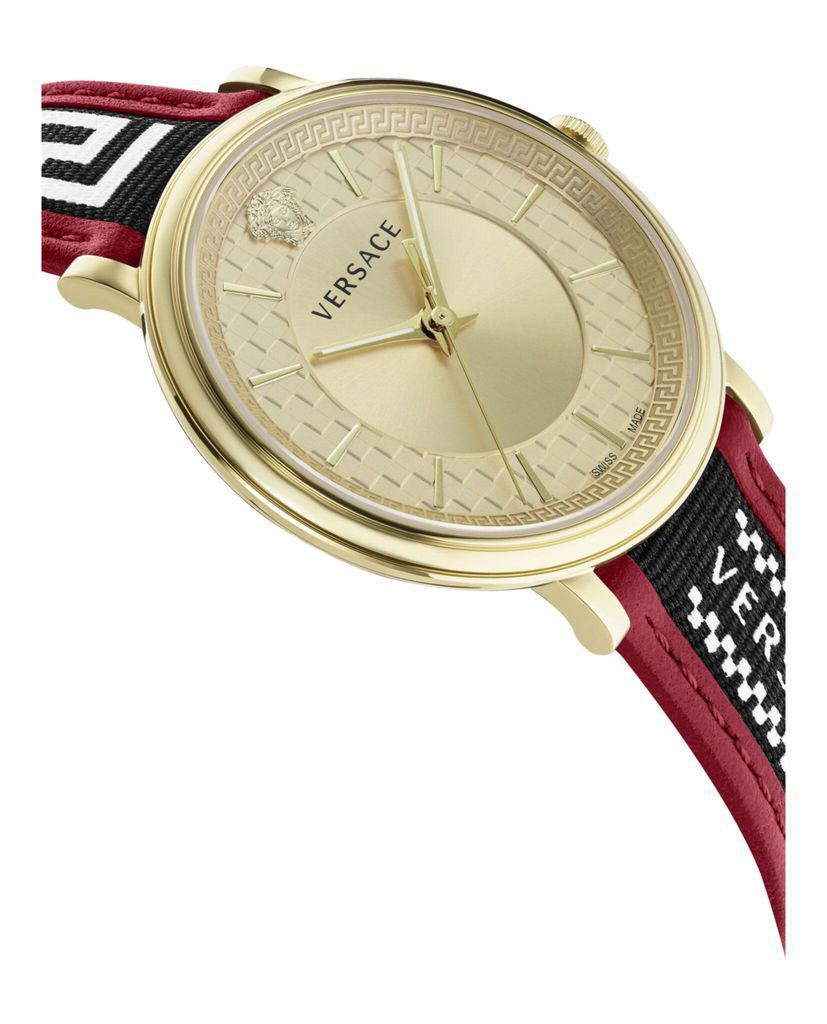 商品Versace|V-Circle Strap Watch,价格¥3296,第4张图片详细描述