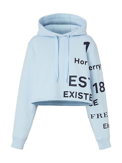 Jenny Cropped Branded Hoodie商品第1张图片规格展示