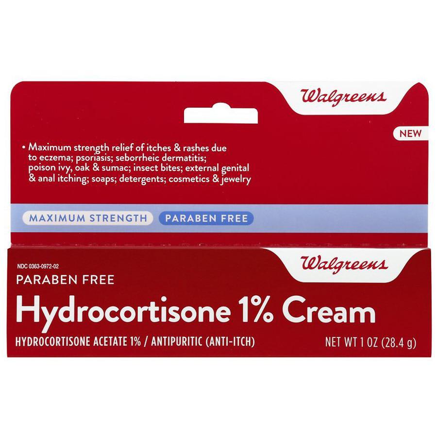 商品Walgreens|Paraben Free Hydrocortisone 1% Cream,价格¥32,第1张图片