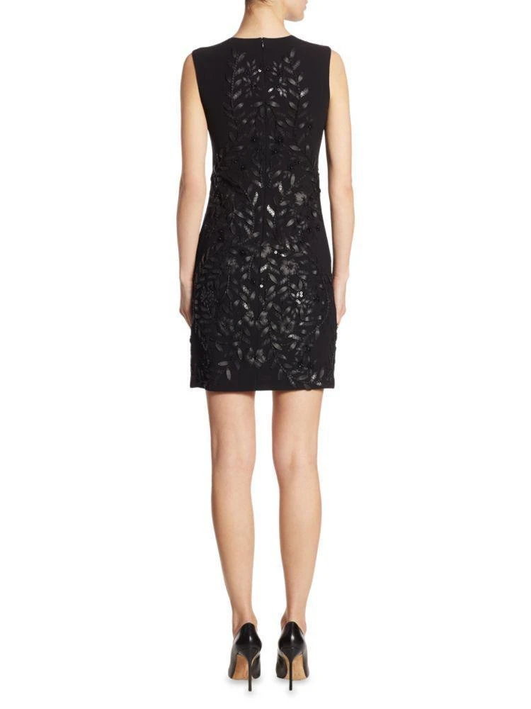 商品Theia|Embellished Crepe Shift Dress,价格¥1496,第2张图片详细描述
