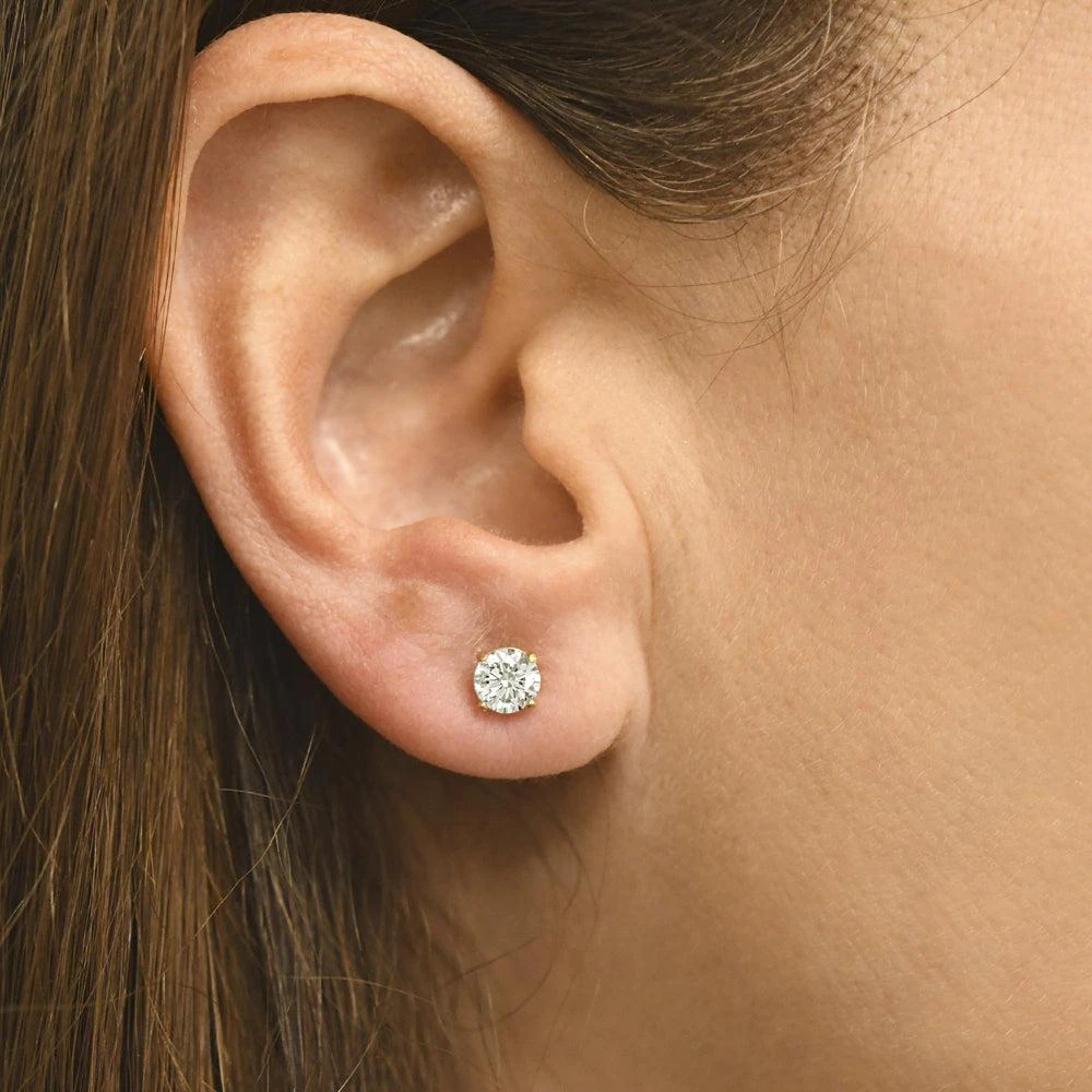 商品Pompeii3|1ct Diamond Studs 14K Yellow Gold,价格¥4418,第3张图片详细描述