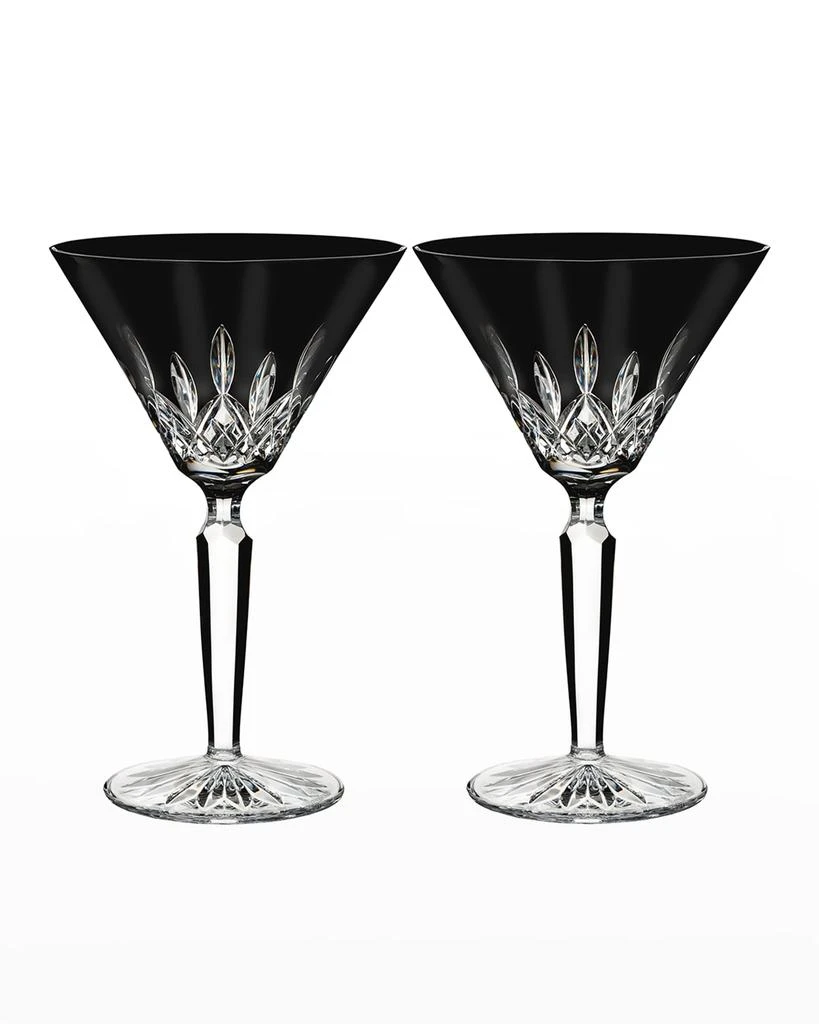 商品Waterford Crystal|Set of 2 Lismore Black Martini Glasses,价格¥2637,第1张图片