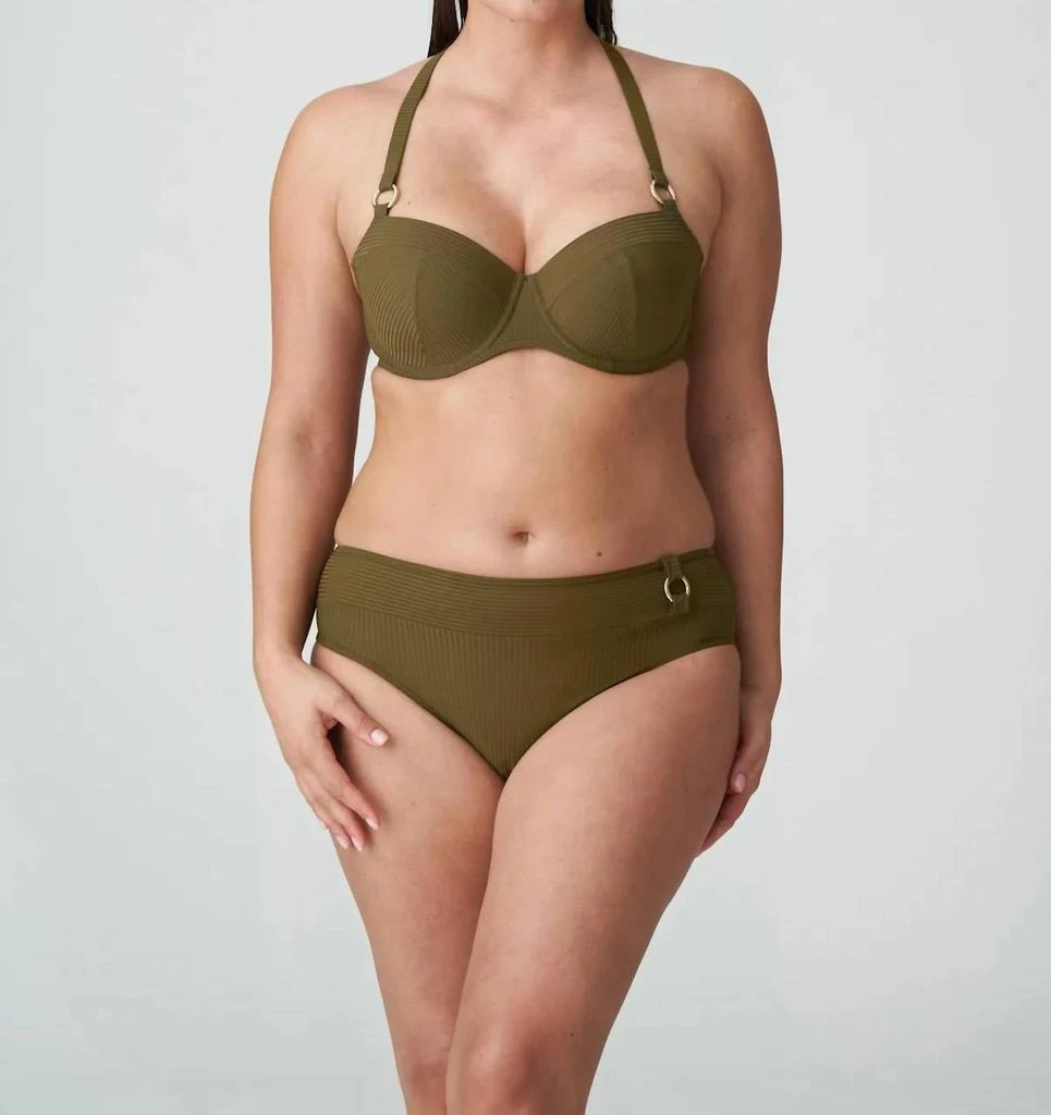 商品PrimaDonna|Sahara Padded Balcony Bikini Top In Olive,价格¥657,第2张图片详细描述