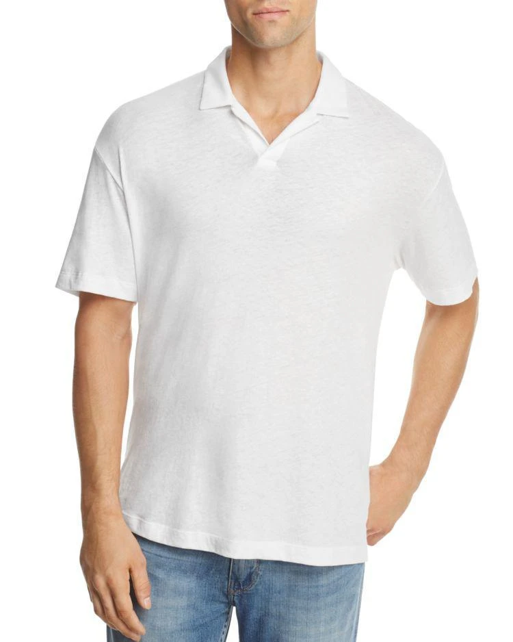 商品VINCE CAMUTO Petites|Open Collar Short Sleeve Polo Shirt,价格¥199,第1张图片