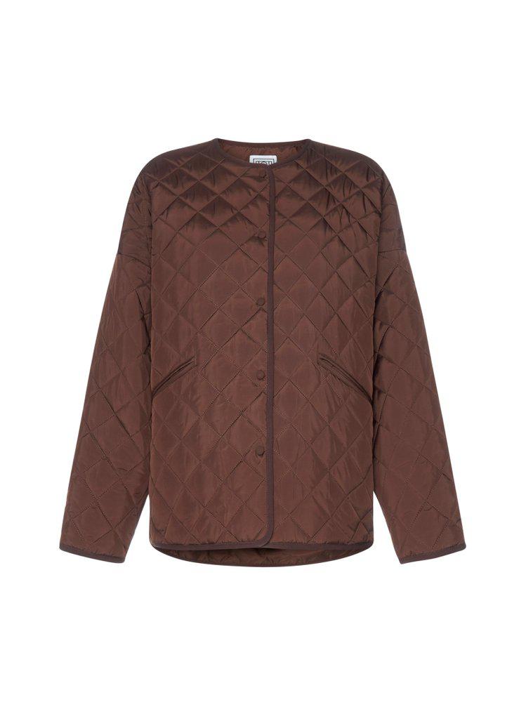 Totême Quilted Single-Breasted Jacket商品第1张图片规格展示