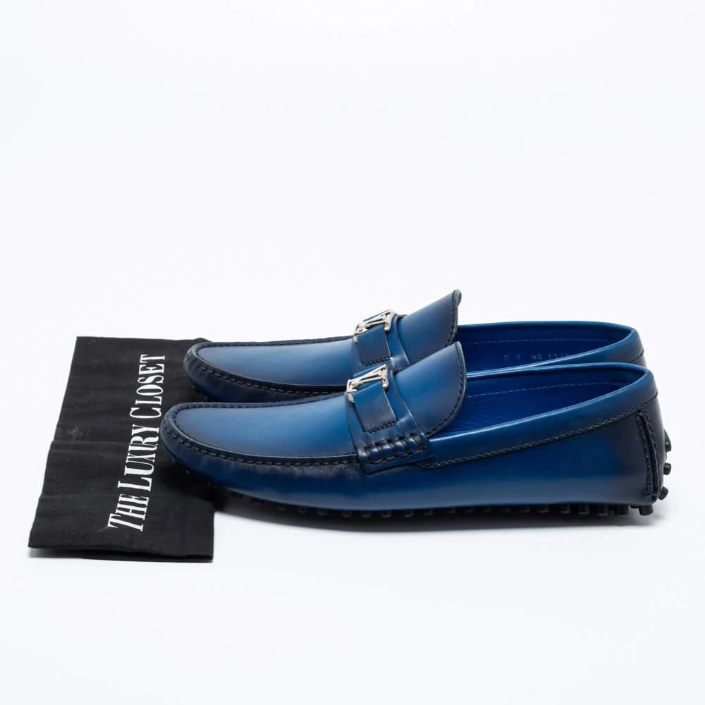 Louis Vuitton Two-Tone Leather Major Slip-On Loafers Size 41 商品