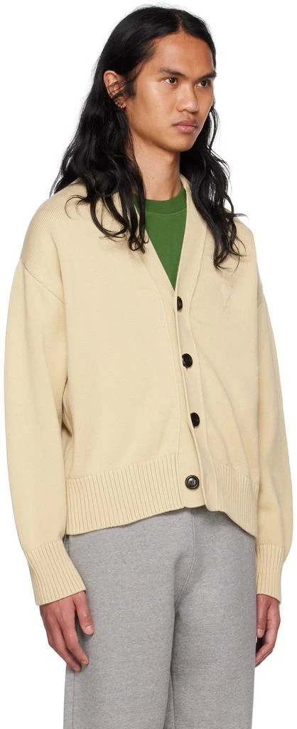 商品AMI|Beige Ami de Cœur Cardigan,�价格¥4388,第2张图片详细描述