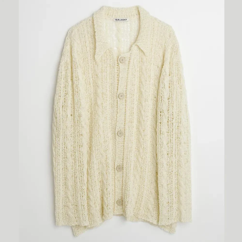 商品Our Legacy|Our Legacy Big Sheer Cable Knit Cardigan,价格¥2091,第1张图片