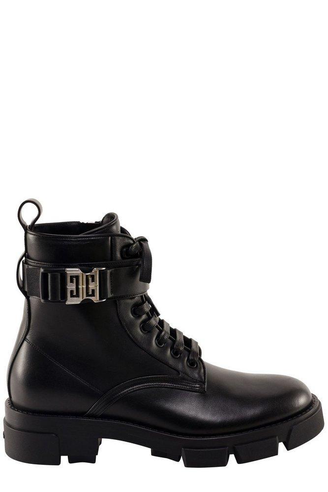 商品Givenchy|Givenchy Terra 4G Buckle Ankle Boots,价格¥5397,第1张图片