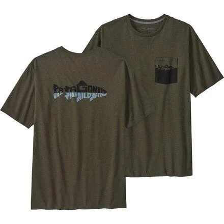 商品Patagonia|Wild Waterline Pocket Responsibili-Tee - Men's,价格¥260,第3张图片详细描述