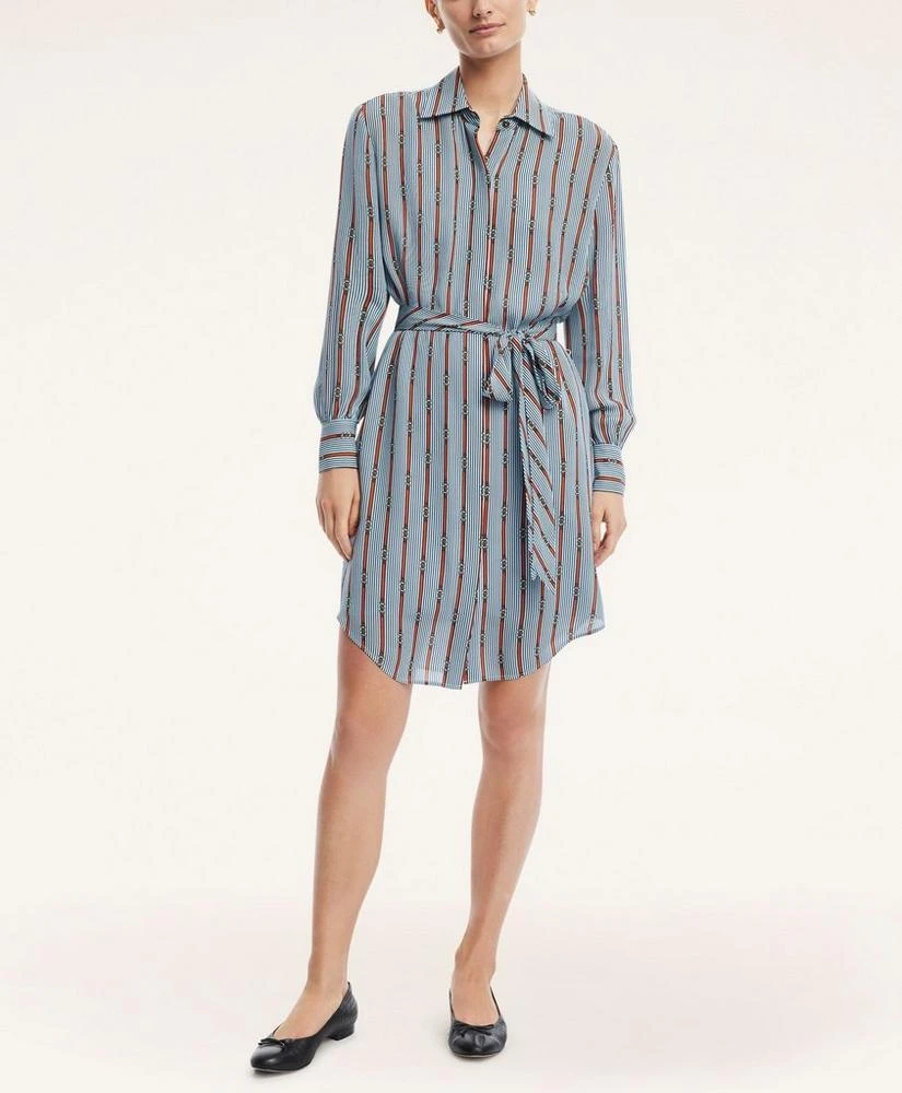 商品Brooks Brothers|Georgette Silk Shirt Dress,价格¥1277,第2张图片详细描述