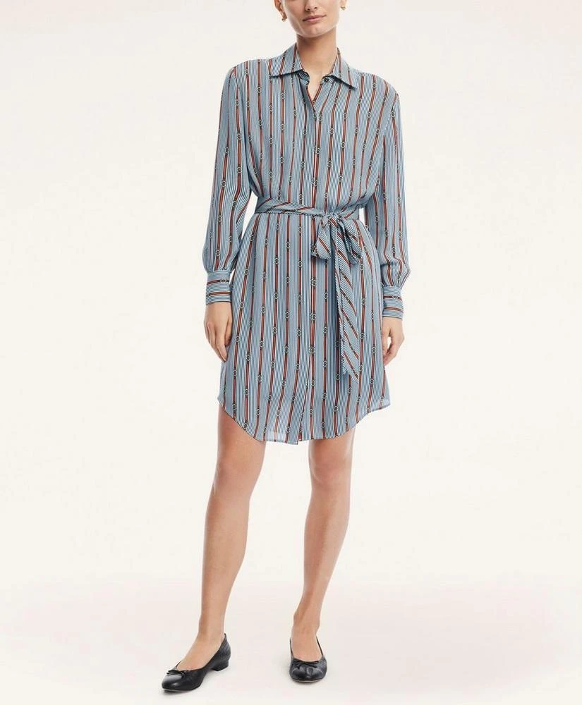 商品Brooks Brothers|Georgette Silk Shirt Dress,价格¥1316,第2张图片详细描述