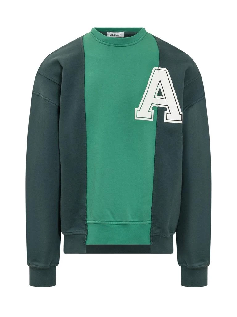 商品Ambush|Ambush Logo Printed Color-Block Crewneck Sweatshirt,价格¥1505,第1张图片