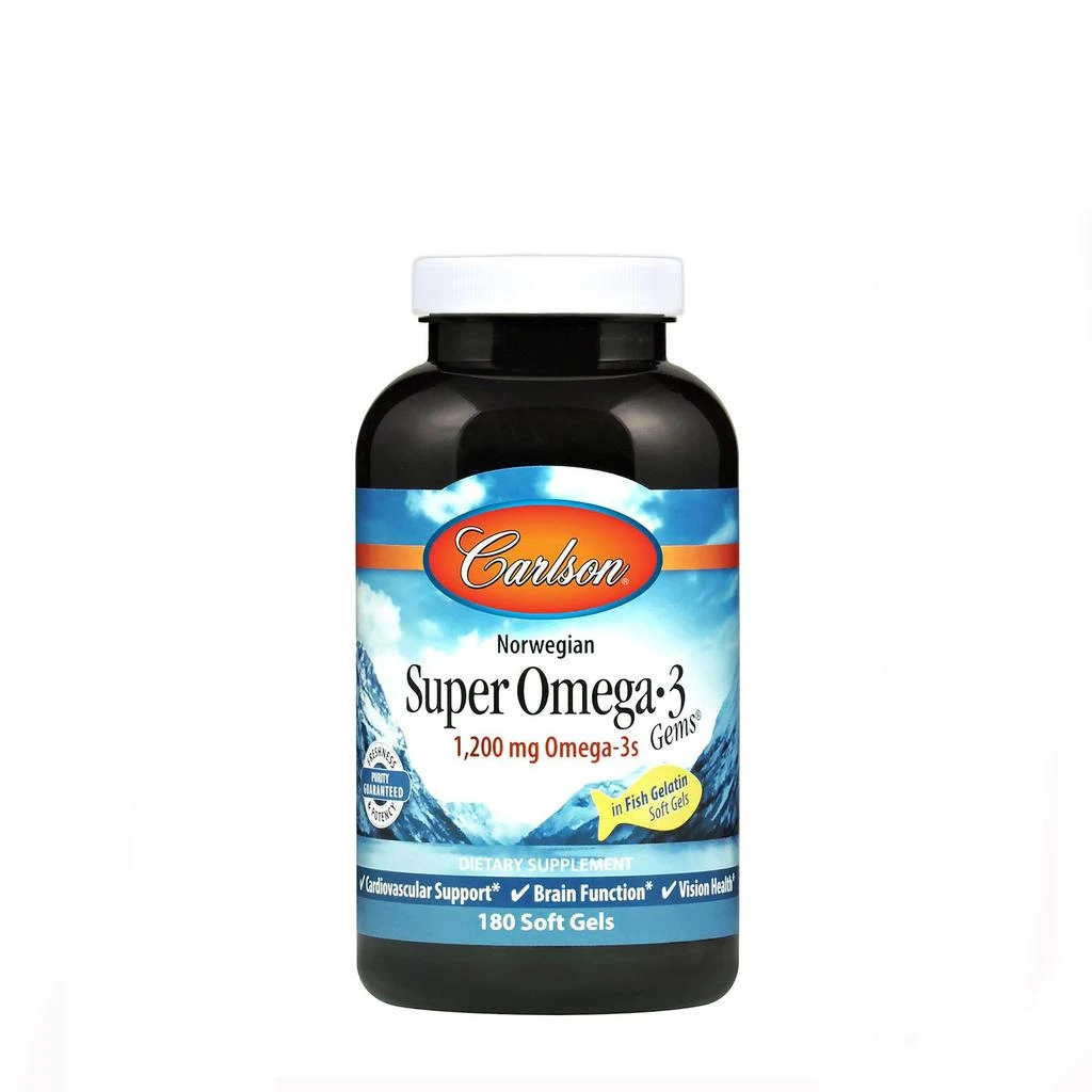 商品Carlson|Carlson® Super Omega-3 Gems® 500 mg EPA & DHA,价格¥334,第1张图片